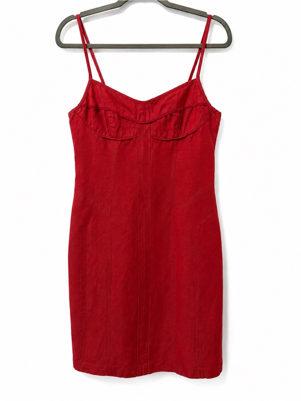 Sandra Angelozzi Spaghetti Strap Bustier Dress Sz 38 Siren Vixen Coquette Y2K - Picture 2 of 13
